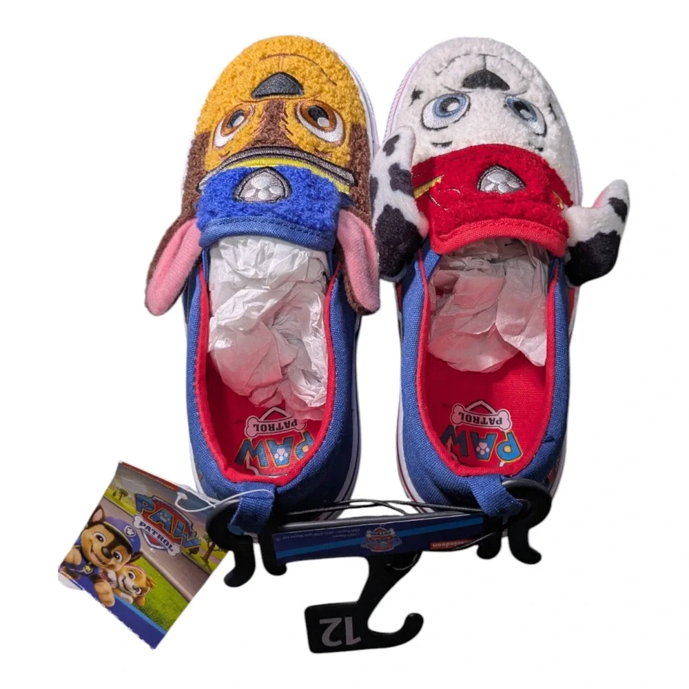 Paw Patrol Toddler Kids Slip-On Sneakers Size 12 Chase and Marshall NWT